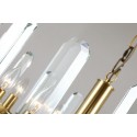 Fine Brass 8 Light Crystal Chandelier