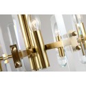 Fine Brass 8 Light Crystal Chandelier