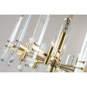 Fine Brass 8 Light Crystal Chandelier