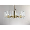 Fine Brass 10 Light Crystal Chandelier