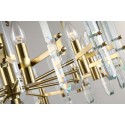 Fine Brass 10 Light Crystal Chandelier