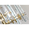 Fine Brass 15 (10+5) Light Two Tiers Crystal Chandelier