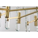 Fine Brass 15 (10+5) Light Two Tiers Crystal Chandelier