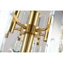 Fine Brass 15 (10+5) Light Two Tiers Crystal Chandelier