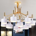 Modern/ Contemporary 12 Light Two Tiers Chandelier