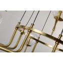 Fine Brass 12 (8+4) Light Two Tiers Chandelier