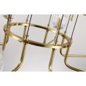 Fine Brass 12 (8+4) Light Two Tiers Chandelier