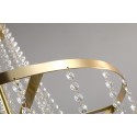 Fine Brass 6 Light Crystal Chandelier