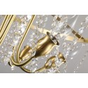 Fine Brass 6 Light Crystal Chandelier