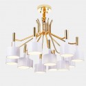 Modern/ Contemporary 12 Light Two Tiers Chandelier