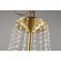 Fine Brass 6 Light Crystal Chandelier