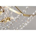 Fine Brass 6 Light Crystal Chandelier