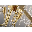 Fine Brass 6 Light Crystal Chandelier