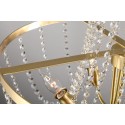 Fine Brass 6 Light Crystal Chandelier