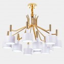 Modern/ Contemporary 12 Light Two Tiers Chandelier