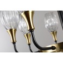 Fine Brass 9 (8+1) Light Crystal Chandelier