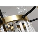 Fine Brass 9 (8+1) Light Crystal Chandelier