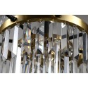 Fine Brass 9 (8+1) Light Crystal Chandelier