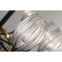 Fine Brass 9 (8+1) Light Crystal Chandelier