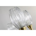 Fine Brass 11 (10+1) Light Crystal Chandelier