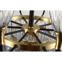 Fine Brass 11 (10+1) Light Crystal Chandelier