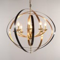 Fine Brass 8 Light Chandelier