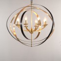 Fine Brass 8 Light Chandelier