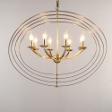 Fine Brass 8 Light Chandelier