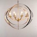 Fine Brass 8 Light Chandelier