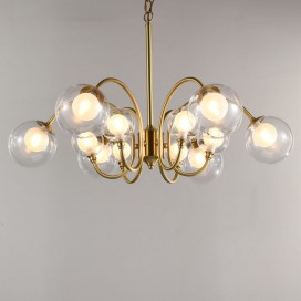 Fine Brass 12 (6+6) Light Two Tiers Chandelier