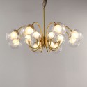 Fine Brass 16 (8+8) Light Chandelier