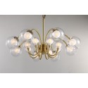 Fine Brass 16 (8+8) Light Chandelier