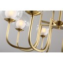 Fine Brass 8 Light Chandelier