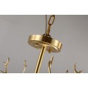 Fine Brass 8 Light Chandelier