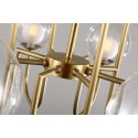 Fine Brass 8 Light Chandelier