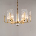 Fine Brass 6 Light Chandelier