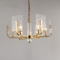 Fine Brass 6 Light Chandelier