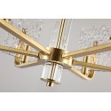 Fine Brass 6 Light Chandelier