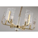 Fine Brass 6 Light Chandelier