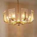 Fine Brass 8 Light Chandelier