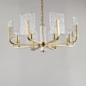 Fine Brass 8 Light Chandelier