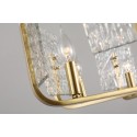 Fine Brass 8 Light Chandelier