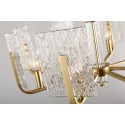 Fine Brass 8 Light Chandelier