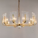 Fine Brass 10 Light Chandelier