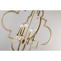 Fine Brass 4 Light Chandelier