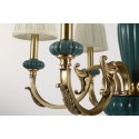 Fine Brass 6 Light Chandelier