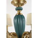 Fine Brass 6 Light Chandelier