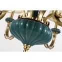 Fine Brass 6 Light Chandelier