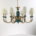 Fine Brass 8 Light Chandelier