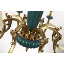 Fine Brass 8 Light Chandelier